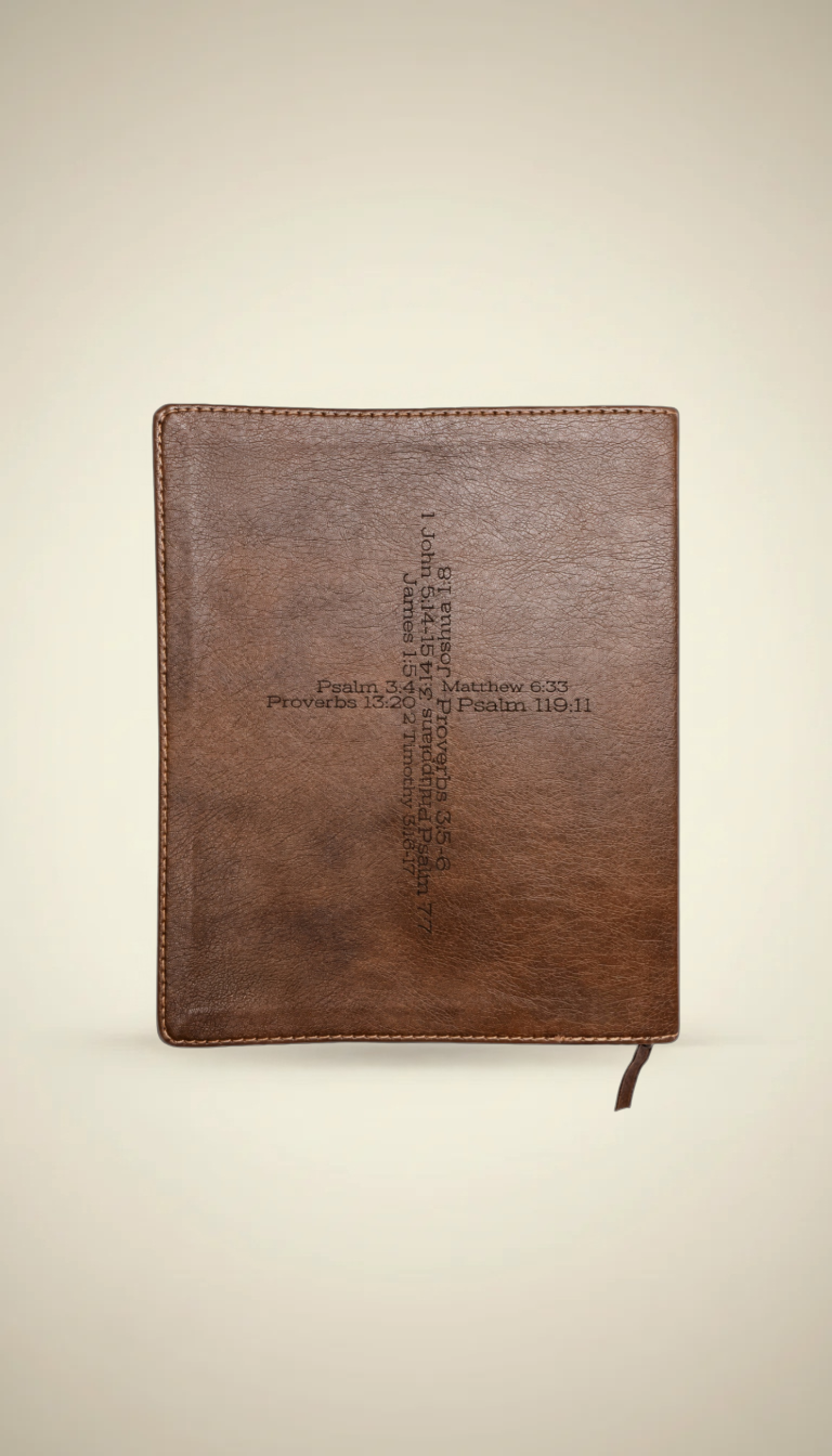 Custom Bible Verse Cross Design and Engraving